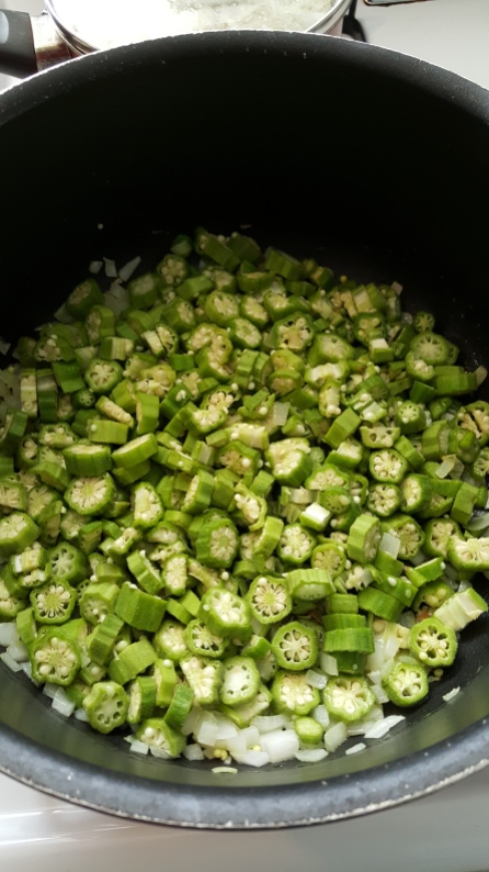Add okra cut in rounds or halves...